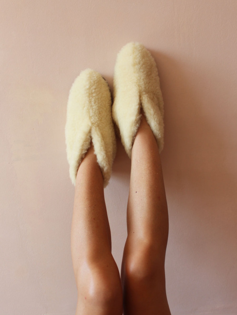 Обувь домашняя ботинки (бурки) LANATEX из натуральной овечьей шерсти. Арт. 2159  - фото2