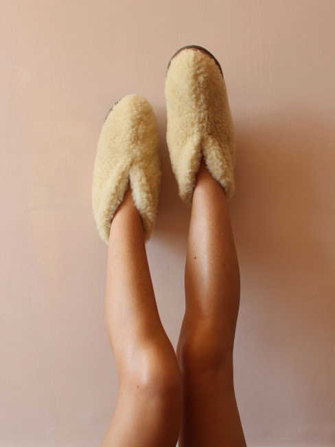 Обувь домашняя ботинки (бурки) LANATEX из натуральной овечьей шерсти. Арт. 2160, 45-46 - фото2