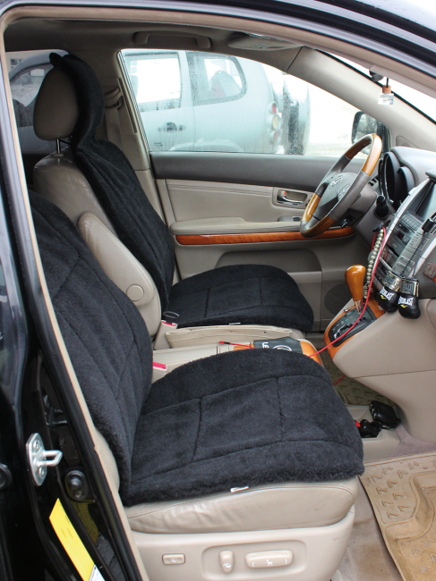 Накидка на автомобильное сидение LANATEX модель 168, артикул 22161, размер 145*55*1,5 , цвет черный - фото6