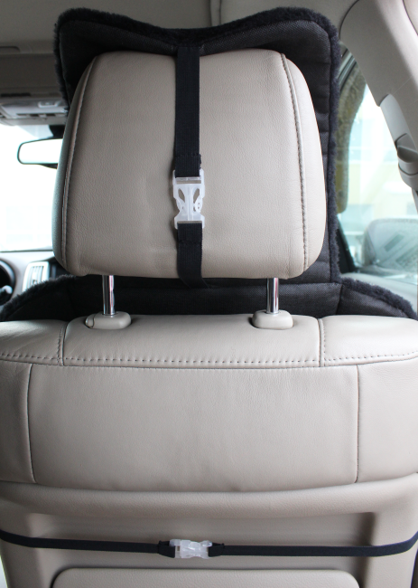 Накидка на автомобильное сидение LANATEX модель 168, артикул 22161, размер 145*55*1,5 , цвет черный - фото5