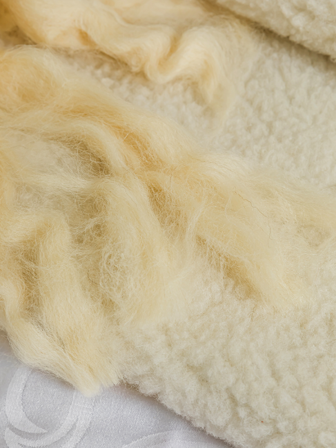 Одеяло двустороннее LANATEX из натуральной овечьей шерсти. Арт. 022 - фото4
