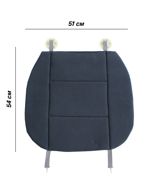 Универсальная накидка на сиденье авто LANATEX мод 502 арт 22190 размер 51*54*1 цвет т.синий - фото9