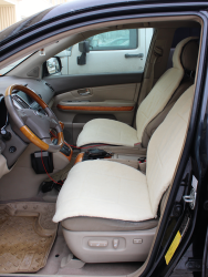 Накидка на автомобильное сидение LANATEX модель 168, артикул 22164, размер 145*55*1,5, цвет белый - фото