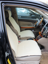 Накидка на автомобильное сидение LANATEX модель 168, артикул 22164, размер 145*55*1,5, цвет белый - фото