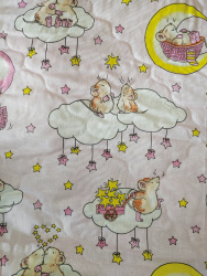 Одеяло детское двустороннее LANATEX  из натуральной овечьей шерсти. Арт. 932 - фото