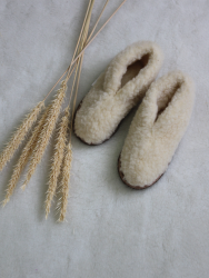 Обувь домашняя ботинки дошкольные (бурки) LANATEX из натуральной овечьей шерсти размер 31-32 - фото