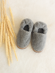 Обувь домашняя ботинки (бурки) LANATEX из натуральной овечьей шерсти. Арт. 22102 - фото